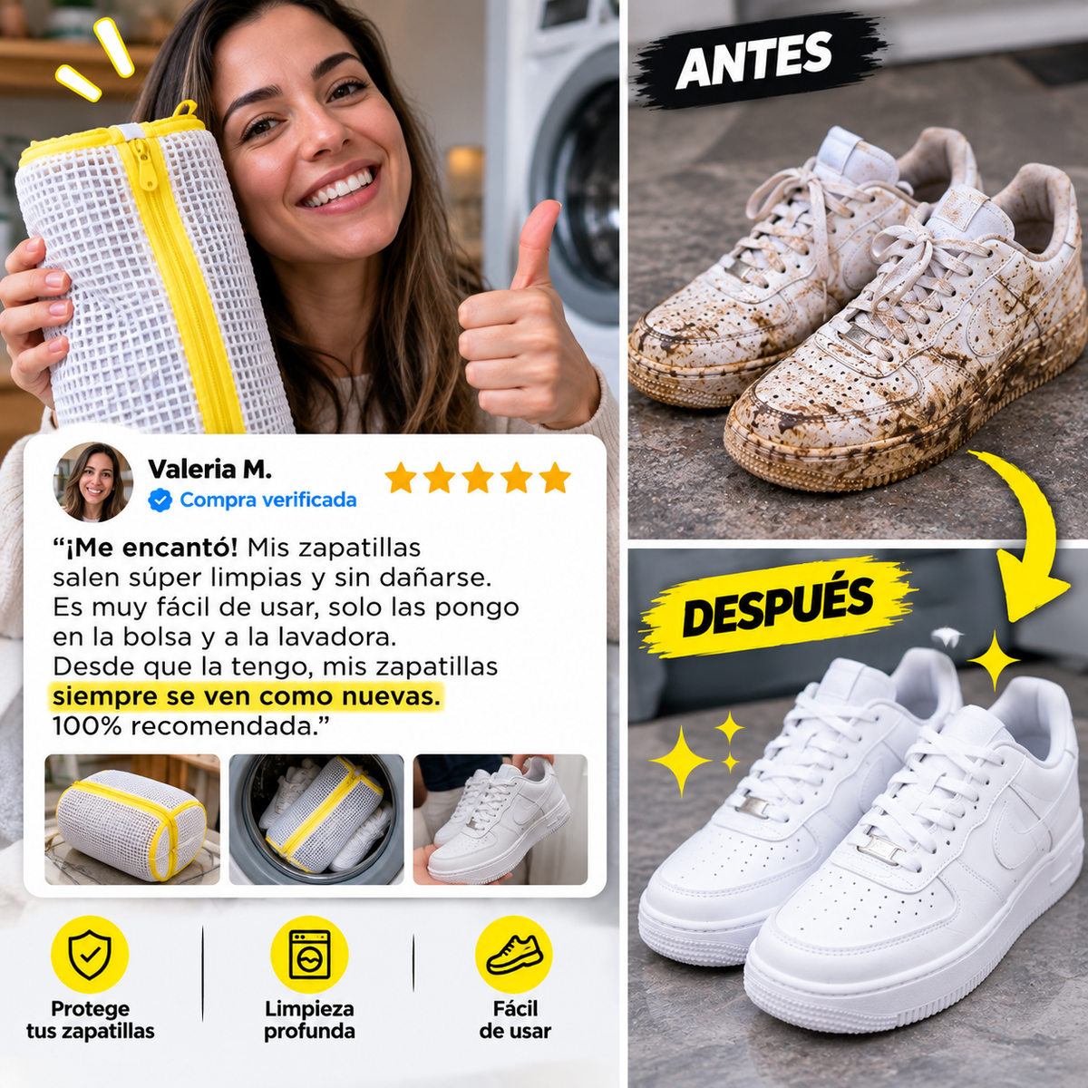 LAVA TUS ZAPATILLAS SIN ESFUERZO!