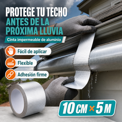Cinta Tapa Gotera De Butilo 10cm X 5mts