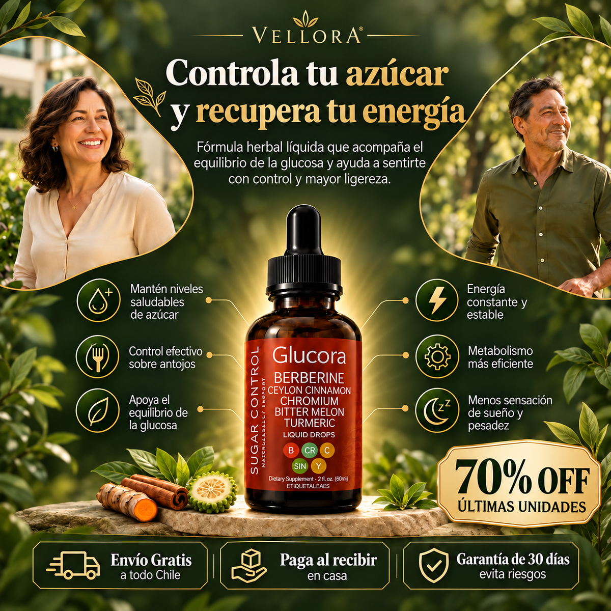 Gotas Líquidas para Regular La Glucosa | 30ml