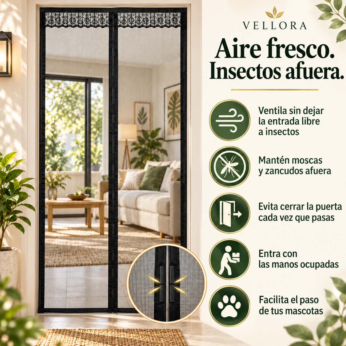 Malla Anti mosquitos de Puerta