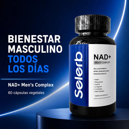 Selerb NAD+ Men’s Complex – Energía, Vitalidad y Bienestar Masculino | 60 Cápsulas