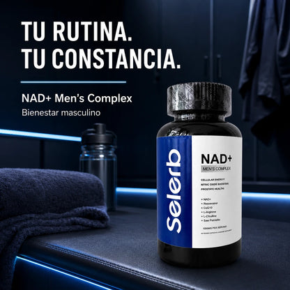 Selerb NAD+ Men’s Complex – Energía, Vitalidad y Bienestar Masculino | 60 Cápsulas