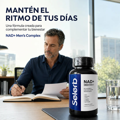 Selerb NAD+ Men’s Complex – Energía, Vitalidad y Bienestar Masculino | 60 Cápsulas