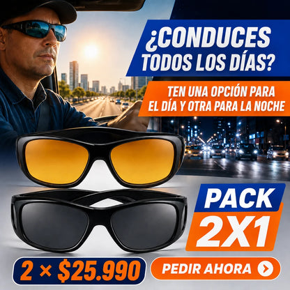 Pack 2×1 Gafas de Conducción Día y Noche