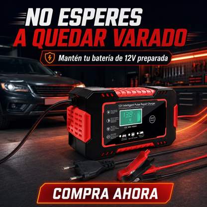 Cargador y Mantenedor de Batería Inteligente 12V — Auto y Moto