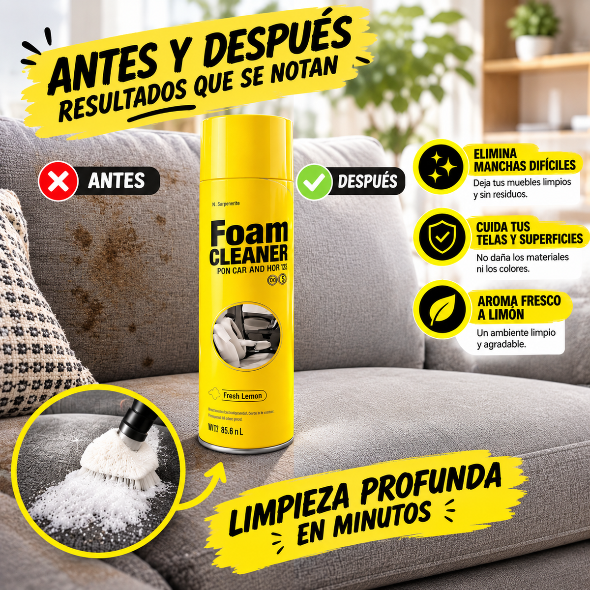 ¡Dile adiós a las manchas de tu auto y hogar! 🚗🏠✨