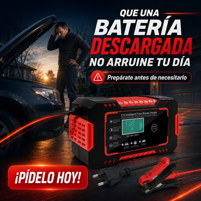 Cargador y Mantenedor de Batería Inteligente 12V — Auto y Moto